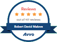 Logo Recognizing The Law Offices of Robert David Malove's affiliation with AVVO Reviews