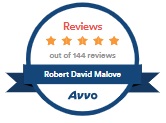 five star reviewed avvo badge