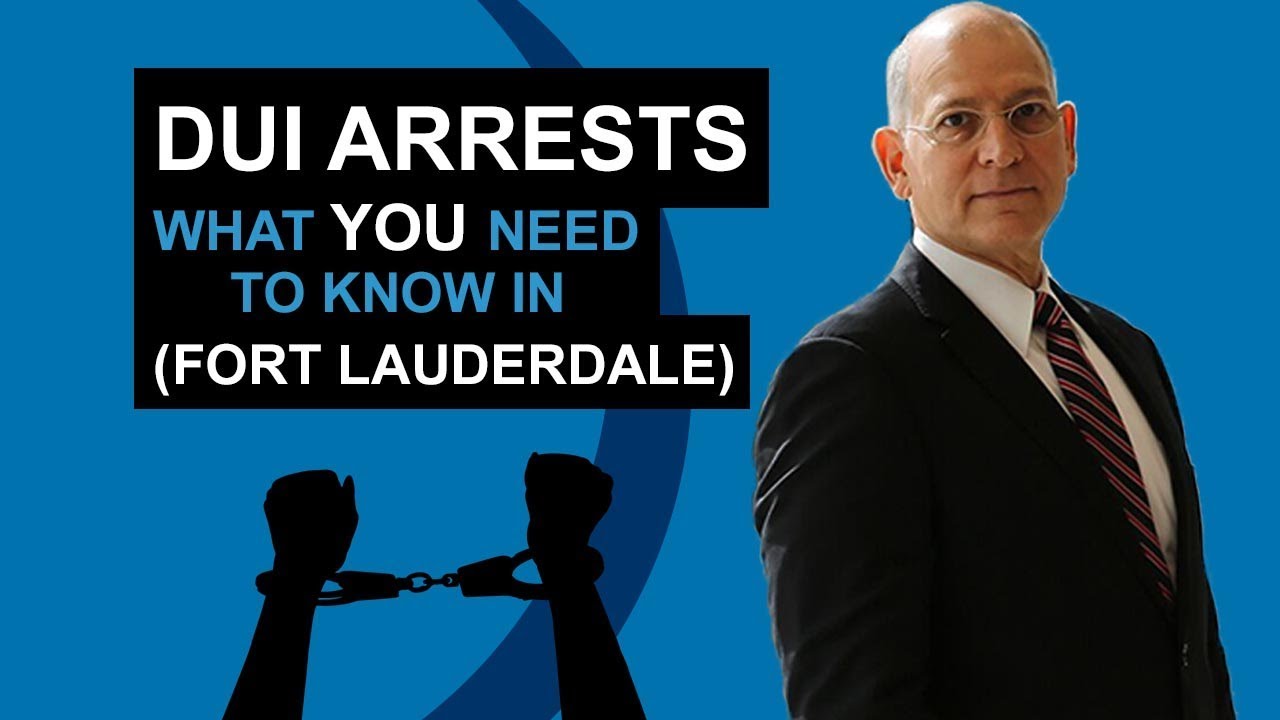 Fort Lauderdale DUI Lawyer Discusses a DUI Conviction for Drunk Driving in Florida