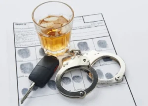 Handcuffs-glass-of-alcohol
