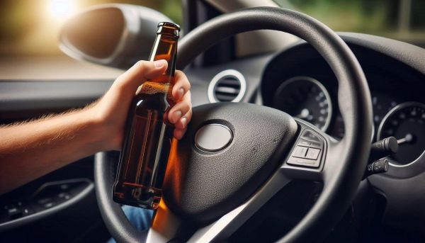 What happens if the police find an open container of alcohol in my car during a DUI stop?