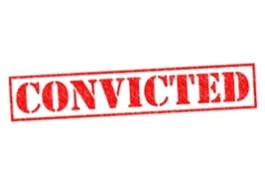 convicted stamped in red ink